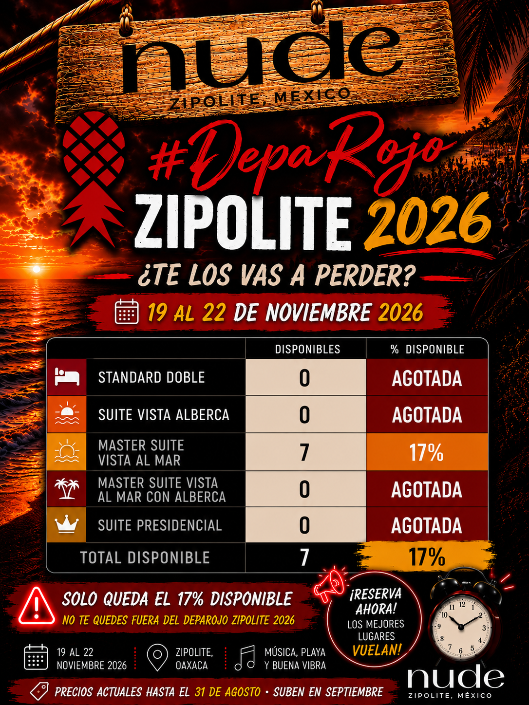 DepaRojo Zipolite 2026